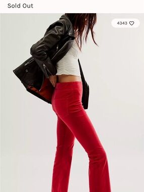 Free People In My Feelings Velvet Crop Slim Flare Pants